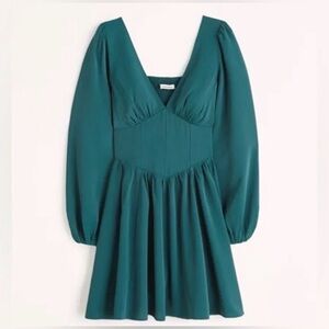 Abercrombie Long Sleeve Corset Mini Dress